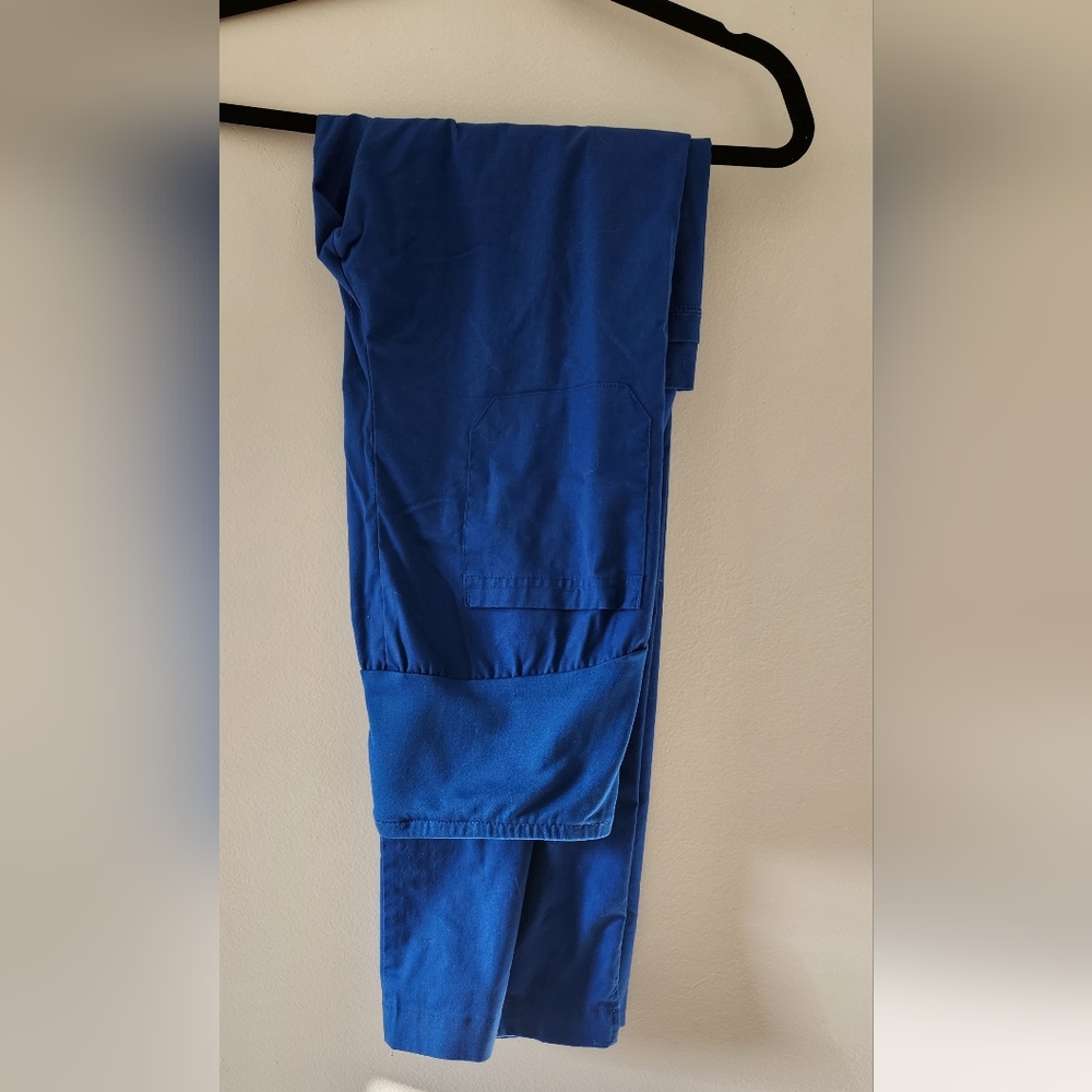 Small Royal Blue Uniform Advantage Maternity Scrub Pants